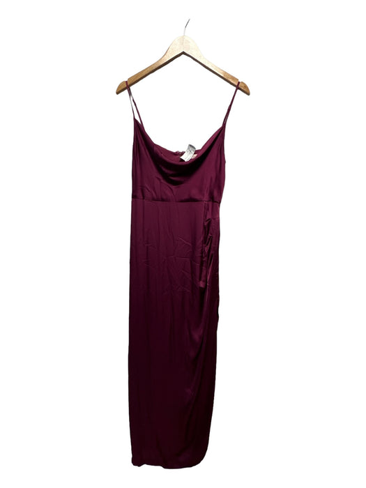Hutch Size 2 Purple Polyester Spaghetti Strap Cowl Neck Gown Purple / 2