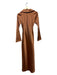 C/Meo Collective Size S Bronze Polyester Long Sleeve Collar Maxi Dress Bronze / S