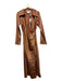 C/Meo Collective Size L Bronze Polyester Long Sleeve Collar Maxi Dress Bronze / L