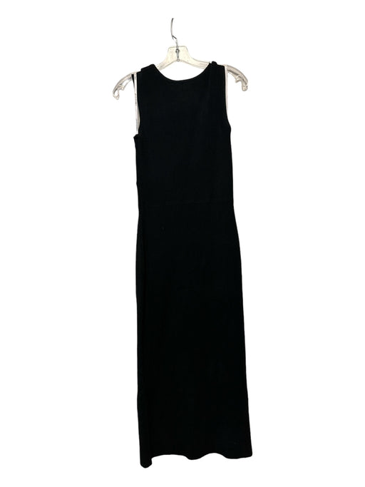 C/Meo Collective Size M Black Viscose Blend Sleeveless Ribbed Maxi Dress Black / M