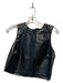 Good American Size 2/M Black Vegan Leather Sleeveless Top Black / 2/M