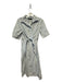 Lauren Ralph Lauren Size 6 Blue & White Short Sleeve Striped Front Tie Dress Blue & White / 6