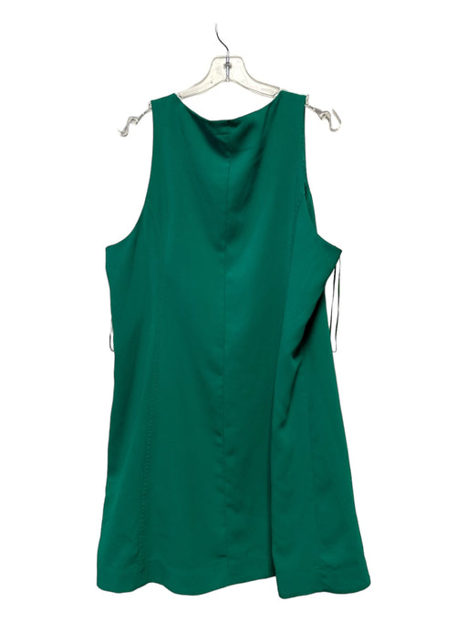 Trina Turk Size XXL Green Polyester Sleeveless Exposed Zip Shift Dress Green / XXL
