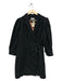 Hofmann Size 44 Black Cotton Long Sleeve Eyelet Wrap Midi Dress Black / 44