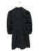 Hofmann Size 42 Black Cotton Long Sleeve Eyelet Wrap Midi Dress Black / 42