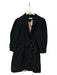 Hofmann Size 42 Black Cotton Long Sleeve Eyelet Wrap Midi Dress Black / 42