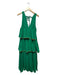 Rhode Size M Green & Orange Cotton Sleeveless Ruffles Textured Maxi Dress Green & Orange / M