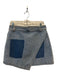 Araminta James Size S Light Wash Cotton Cross Over Denim Skirt Light Wash / S