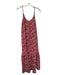 Anna Cate Size S purple & orange Polyester Spaghetti Strap dots Maxi Dress purple & orange / S