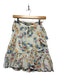 All Things Mochi Size XS White & Multi Silk Flowers Wrap Mini Skirt White & Multi / XS