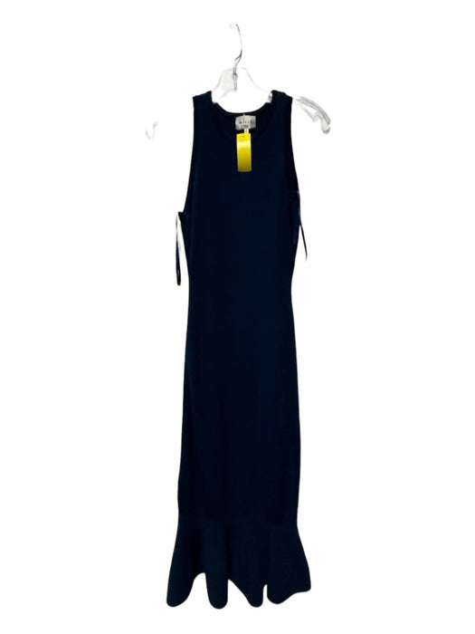 Milly Size S Navy Viscose Sleeveless Midi Dress Navy / S