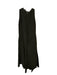 Vince Size 12 Black Polyester Sleeveless Back Zip Maxi Dress Black / 12