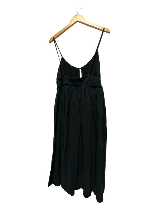 Ulla Johnson Size 8 Black Cotton Spaghetti Strap Waist band Maxi Dress Black / 8