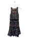 Monique Lhuillier Size 0 Black & Pink Lace Sleeveless Embroider Detailing Dress Black & Pink / 0