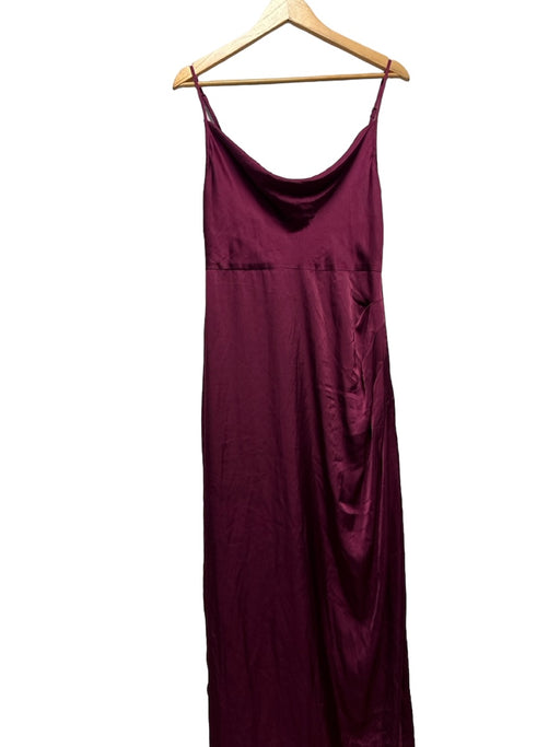 Hutch Size 4 Purple Spaghetti Strap Cowl Neck Gown Purple / 4