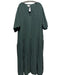 Velvet Size 2X Green Cotton Short Balloon Sleeve Gauze Maxi Dress Green / 2X