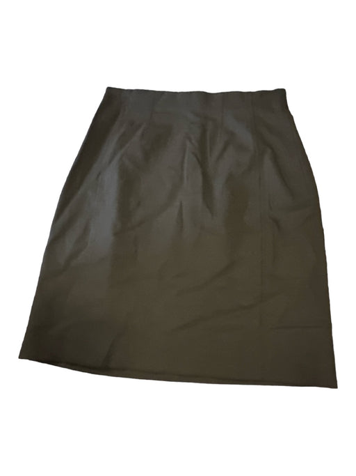 MM. Lafleur Size 4 Black Wool Blend Back Zip Skirt Black / 4