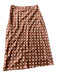 Hutch Size 8 Brown & Cream Polyester Blend Side Zip Polka Dot Midi Skirt Brown & Cream / 8