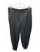 Dress to Size P Black Vegan Leather High Waist Jogger Pants Black / P