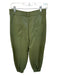 Dress to Size P Green Vegan Leather High Waist Jogger Pants Green / P