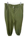 Dress to Size P Green Vegan Leather High Waist Jogger Pants Green / P