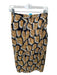 Hunter Bell Size 8 Tan & black Cotton Abstract Pencil Skirt Tan & black / 8