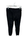 Mother Size 27 Black Cotton Blend High Waist Skinny Raw Hem Jeans Black / 27