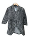 Retrofete Size XL Gray Cotton Acid Wash Shoulder Pads Snap Buttons Denim Dress Gray / XL