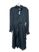 Equipment Size 2 Black & Blue Silk Long Sleeve stars Dress Black & Blue / 2