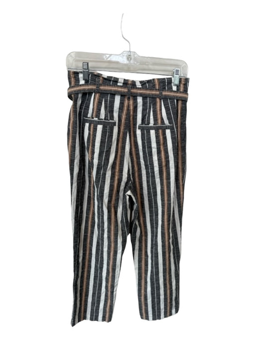 Joie Size 6 Brown & Gray Cotton High Waist Striped Pants Brown & Gray / 6