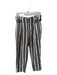 Joie Size 6 Brown & Gray Cotton High Waist Striped Pants Brown & Gray / 6