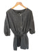 Rachel Comey Size Est M Black Cotton Off Shoulder Snap buttons Long Sleeve Dress Black / Est M