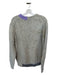 Helmut Lang Size M Gray & Purple Wool Blend Knit Long Sleeve Sweater Gray & Purple / M