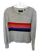 Brown Allan Size S Gray & multi Wool & Cashmere Striped Long Sleeve Knit Sweater Gray & multi / S