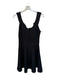 Milly Size M Black Viscose Blend Sleeveless Fit & Flare Back Zip GHW Dress Black / M