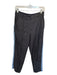 SJYP Size S Navy & Brown Polyester Blend Side Stripe Houndstooth Pants Navy & Brown / S