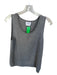 St. John Size Est M Gray Wool Sleeveless Knit Top Gray / Est M