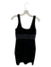 Betsy & Adam Size Est S Black Velvet Sleeveless Mesh Detail Dress Black / Est S