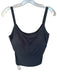 OGL Size L Charcoal Viscose Blend Built in bra Ribbed Sleeveless Athletic Top Charcoal / L