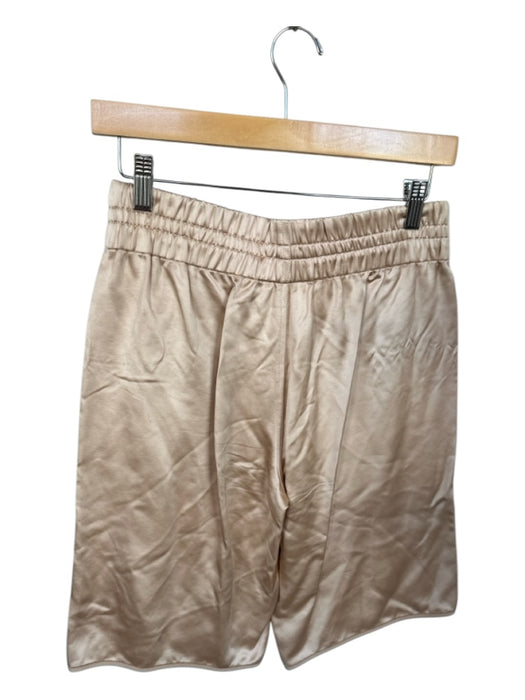 Alexander Wang Size 0 Tan Viscose Elastic Waist Shiny Bermuda Shorts Tan / 0