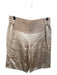 Alexander Wang Size 0 Tan Viscose Elastic Waist Shiny Bermuda Shorts Tan / 0