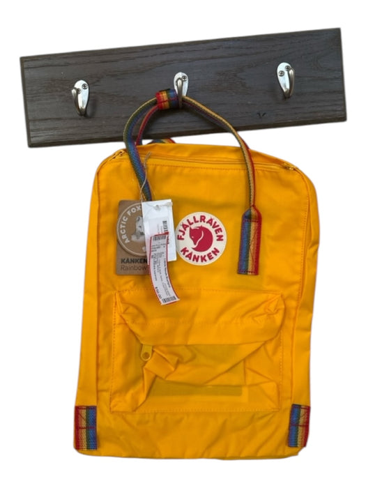 FJALLRAVEN KANKEN Yellow & Multi Nylon Front Pocket Backpack Bag Yellow & Multi / M