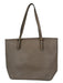 Michael Kors Taupe Leather Top Handle GHW Outside Pocket Bag Taupe / M