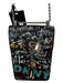 DKNY Black & Teal Leather Graffiti Crossbody SHW Bag Black & Teal / S