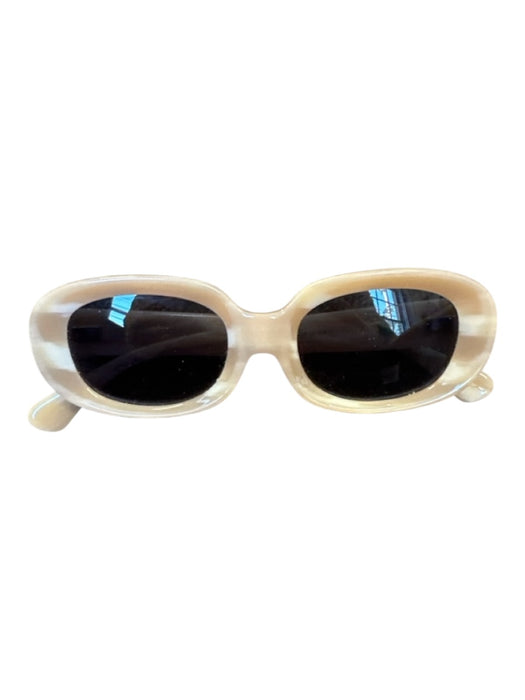 Crap Tan Acetate Oval Sunglasses Tan