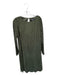 Sam Edelman Size 10 Green Polyester Long Sleeve Pleated Dress Green / 10