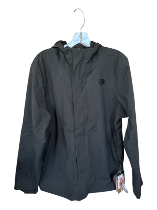 The North Face NWT Size M Charcoal Polyester Hood Raincoat Men's Jacket M