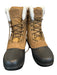 The North Face Shoe Size 8 Brown & Black Leather Rubber lace up Athletic Boots Brown & Black / 8