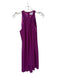 Badgley Mischka Size 8 Purple Polyester Sleeveless High Neck Dress Purple / 8