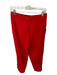 A.L.C. Size 6 Red Viscose Blend High Waist Pleat Pants Red / 6